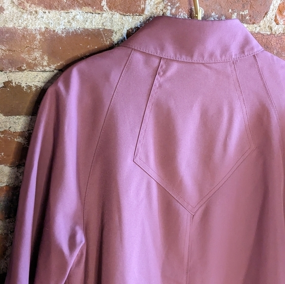 Vintage Misty Harbor 14 P Dusty Rose Trench Coat w/ Cozy Removable Liner - Picture 12 of 16